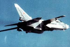 Фронтовые бомбардировщики Су-24 увеличивали возможности советской фронтовой авиации